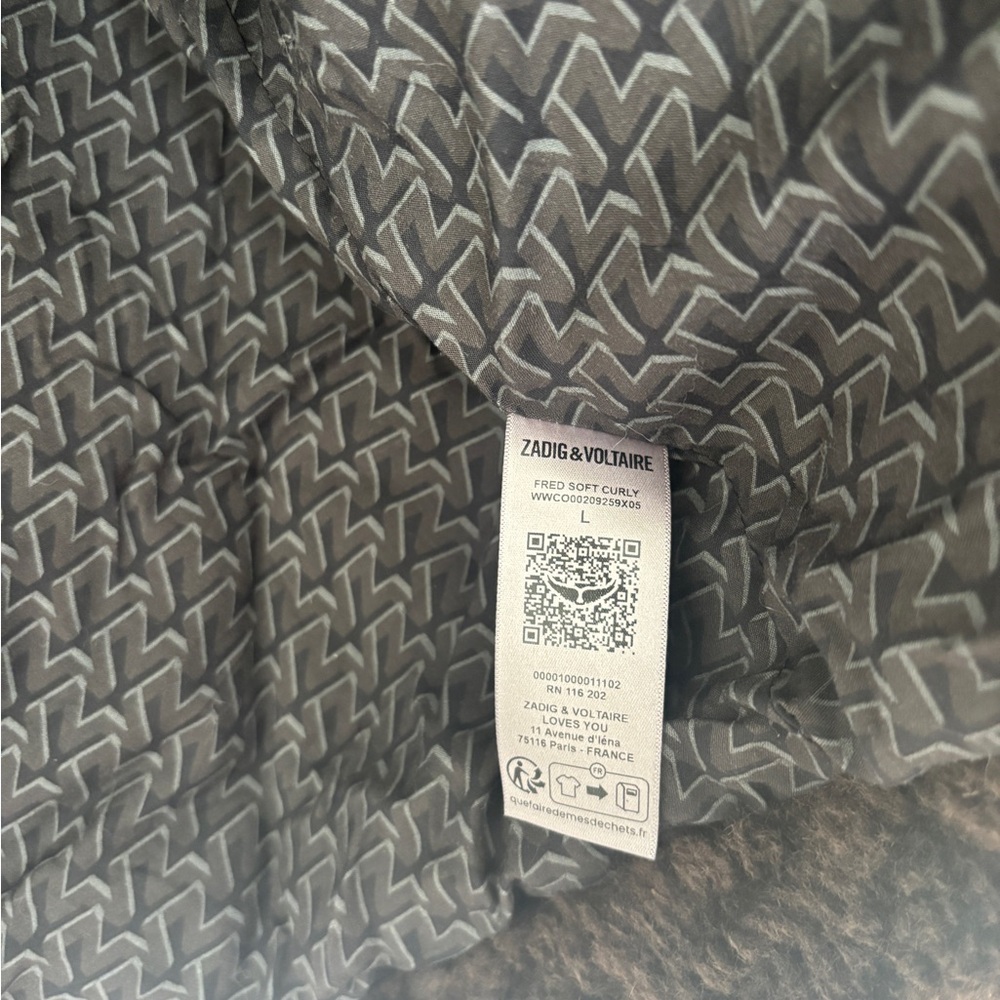 Zadig & Voltaire Dark Brown Teddy Jacket - Picture 13 of 16